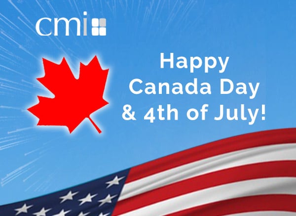 Happy Canada Day & 4th of July from cmi.
